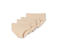 Slip SCHIESSER "Slip 4er Pack", Damen, Gr. XXL, beige (beige (sand)), Obermaterial: 95% Baumwolle CO. 5% Elasthan EL., Unterhosen Slip (92907225-XXL) beige (sand)