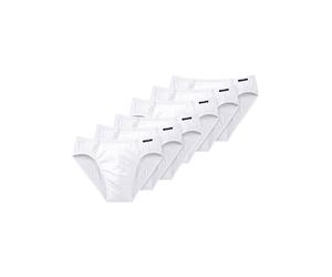 Slip SCHIESSER "Slip 6er Pack", Herren, Gr. L, weiß, Obermaterial: 95% Baumwolle CO. 5% Elasthan EL., Unterhosen Slip (26667647-L) weiß