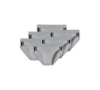 Slip SCHIESSER "Slip 6er Pack", Herren, Gr. S, grau, Obermaterial: 95% Baumwolle CO. 5% Elasthan EL., Unterhosen Slip (37809013-S) grau
