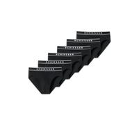 Slip SCHIESSER "Slip 6PACK Rio-Slip "95/5" 6er Pack", Herren, Gr. XXL, schwarz, Obermaterial: 95% Baumwolle CO. 5% Elasthan EL., Unterhosen Slip (68816211-XXL) schwarz