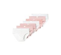 Slip SCHIESSER "Slip 7er Pack", Mädchen, Gr. 140, bunt (weiß, rosa), Obermaterial: 95% Baumwolle CO. 5% Elasthan EL., Unterhosen Slip (54514238-140) weiß, rosa