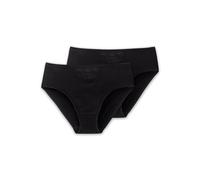 Schiesser Damen Tai Cotton Essentials 2er Pack (Farbe: schwarz / Größe: 38)
