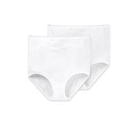 Slip SCHIESSER "Slip Cotton Essentials 2er Pack", Damen, Gr. XL, weiß, Obermaterial: 100% Baumwolle CO., Unterhosen Slip (91930845-XL) weiß