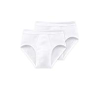 Slip SCHIESSER "Slip ESSENTIALS 2er Pack", Herren, Gr. XL, weiß, Obermaterial: 100% Baumwolle CO., Unterhosen Slip (43000366-XL) weiß