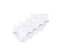 Slip SCHIESSER "Slip ESSENTIALS 4er Pack", Herren, Gr. 3XL, weiß, Obermaterial: 100% Baumwolle CO., Unterhosen Slip (38163536-XXXL) weiß