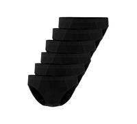 Slip SEIDENSTICKER "6er Pack Herren Mini Slip", Herren, Gr. 7, schwarz, Single-Jersey, Obermaterial: 95% Baumwolle CO. 5% Elasthan EL., Unterhosen Slip (19640763-7) schwarz