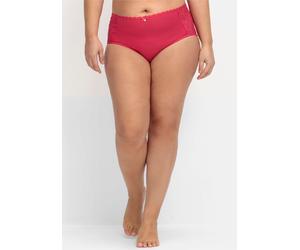 Slip SHEEGO, Damen, Gr. 52, 2 Stk., grau (graphit, orchidee), 95% Baumwolle, 5% Elasthan, Unterhosen Slip (23389742-52) graphit, orchidee