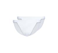 Skiny Herren Tanga-Slip, 2er Pack - Cotton Retro, Unterhose, Feinripp, Baumwolle, weiß, XL Weiß