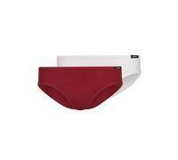 Slip SKINY "Slip 2er Pack", Mädchen, Gr. 152, rot (rot, weiß), Obermaterial: 95% Baumwolle CO. 5% Elasthan EL., Unterhosen Slip (20554905-152) rot, weiß