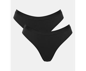 Slip SLOGGI "GO Casual", Damen, Gr. XXL, schwarz, Single Jersey, Obermaterial: 95% Baumwolle, 5% Elasthan, clean, unifarben, körpernah, Unterhosen Slip, weich, atmungsaktiv, Baumwollmischung, elastisc