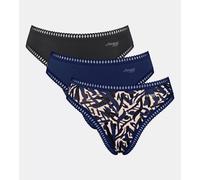 Sloggi Damen Sloggi GO Crush High Leg C3P, Blue - Dark Combination, M