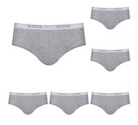 SLIP Sloggi Midi Herren aus elastischem Baumwolle (6 Stück), Grau XXX-Large