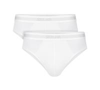 Slip SLOGGI "SLG Base", Herren, Gr. XL, weiß, Single Jersey, Obermaterial: 95% Baumwolle, 5% Elasthan, körpernah, Unterhosen Slip, ohne Eingriff, modern, Logobund, Cotton-Mix (10555338-XL) weiß