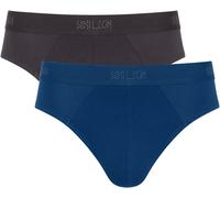 Slip SLOGGI "SLG Base", Herren, Gr. XXL, schwarz (schwarz combination), Single Jersey, Obermaterial: 95% Baumwolle, 5% Elasthan, Unterhosen, weiches und edles Material (98511624-XXL) schwarz combinati