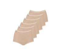 Sloggi Damen Slip Maxi, 6er Pack - Basic+, einfarbig Puder 44