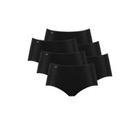 Slip SLOGGI "Slip 6er Pack", Damen, Gr. 44, schwarz, Obermaterial: 88% Polyamid PA. 12% Elasthan EL., Unterhosen Slip (36408211-44) schwarz