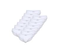 TOM TAILOR Herren Slips, 14er Pack - Mini-Slip, Briefs, Pure Cotton, Jersey, uni Weiß L
