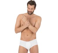 Slip TRIGEMA "TRIGEMA Kurz-Slip Doppelpack", Herren, Gr. 8, 2 Stk., weiß, 100% Baumwolle (Bio-Baumwolle kbA), Unterhosen Slip (849035-8) weiß