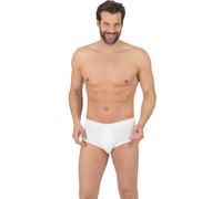 Slip TRIGEMA "TRIGEMA Slip aus Biobaumwolle im Doppelpack", Herren, Gr. 6, 2 Stk., weiß, 100% Baumwolle (Bio-Baumwolle kbA), Unterhosen Slip (563742-6)
