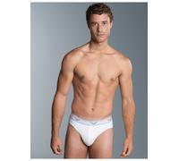 Slip TRIGEMA "TRIGEMA Sportslip im Doppelpack", Herren, Gr. L, 2 Stk., weiß, 95% Baumwolle, 5% Elasthan, Unterhosen Slip (734958-L) weiß