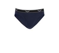 Slip TRIGEMA "TRIGEMA Sportslip im Doppelpack", Herren, Gr. M, 2 Stk., blau (navy), 95% Baumwolle, 5% Elastan, Unterhosen Slip (43027566-M) navy