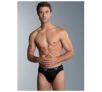Slip TRIGEMA "TRIGEMA Sportslip im Doppelpack", Herren, Gr. M, schwarz, 95% Baumwolle, 5% Elastan, Unterhosen (764416-M) schwarz