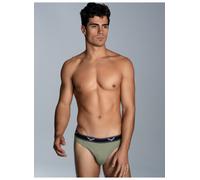 Slip TRIGEMA "TRIGEMA Sportslip im Doppelpack", Herren, Gr. XXL, 2 Stk., salbei, 95% Baumwolle, 5% Elastan, Unterhosen Slip (56605215-XXL) salbei