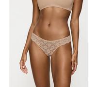 String TRIUMPH "Amourette", Damen, Gr. 38, beige, Microfaser, Obermaterial: 83% Polyamid, 17% Elasthan, Unterhosen String, mit Stretch-Spitze (34819429-38)