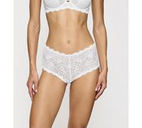 Triumph Damen Slip Amourette Maxi Microtouch mit Stretch-Spitze, flache Nähte Weiß Gr. 38