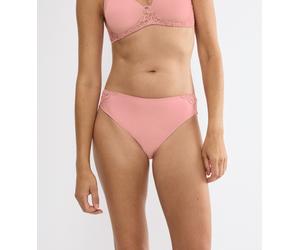 Slip TRIUMPH "Amourette Tai", Damen, Gr. 38, cherry rose, Microfaser, Obermaterial: 83% Polyamid, 17% Elasthan, körpernah, Unterhosen Slip, Stretch-Spitze (79269834-38) cherry rose