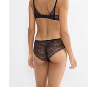 Hipster TRIUMPH "Comfort Allure", Damen, Gr. 38, schwarz, Microtouch, Obermaterial: 55% Polyamid, 35% Polyester, 10% Elasthan, Unterhosen, mit floraler Stretch-Spitze, elastisch, Mesh-Einsätze, femini