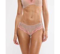 Slip TRIUMPH "Comfort Glam Hipster", Damen, Gr. 42, rosa (desert sand), Spitze, Obermaterial: 80% Polyamid, 20% Elasthan, körpernah, Unterhosen Slip, raffinierte Spitze (75370238-42) desert sand
