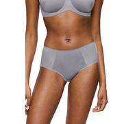 Slip TRIUMPH "Essential Minimizer T Hipster X", Damen, Gr. 42, grau (grau shadow), Microtouch, Obermaterial: 78% Polyamid, 22% Elasthan, Unterhosen Slip, schimmerndes Jacquardmuster (59789113-42) grau