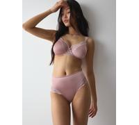 Slip TRIUMPH "Ladyform Soft T Maxi", Damen, Gr. 40, sophia, Microtouch, Obermaterial: 55% Polyamid, 34% Polyester, 11% Elasthan, Unterhosen Slip, mit Spitzendetails (81816317-40) sophia