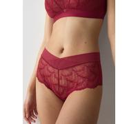 Slip TRIUMPH "Love in Lace Shorty", Damen, Gr. 40, Spitze, rot (rot musk), Spitze, Obermaterial: 79% Polyamid, 21% Elasthan, körpernah, Unterhosen Slip, nahtlose Stretchspitze (87601207-40) rot musk