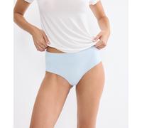 Slip TRIUMPH "Pretty Micro Maxi", Damen, Gr. S, light blau, Microfaser, Obermaterial: 61% Polyamid, 39% Elasthan, unifarben, körpernah, Unterhosen Slip, nahtlos (17682358-S) light blau