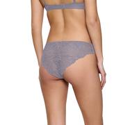 Slip TRIUMPH "Pretty Micro Tai", Damen, Gr. L, grau (grau shadow), Microfaser, Obermaterial: 89% Polyamid, 11% Elasthan, körpernah, Unterhosen Slip, nahtlos (53425861-L) grau shadow