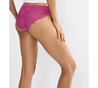 Slip TRIUMPH "Pretty Micro Tai", Damen, Gr. M, plum fusion, Microfaser, Obermaterial: 86% Polyamid, 14% Elasthan, körpernah, Unterhosen Slip, nahtlos (87825466-M) plum fusion