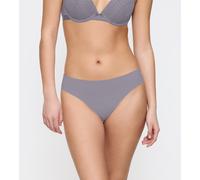 Slip TRIUMPH "Pretty Micro Tai", Damen, Gr. S, grau (grau shadow), Microfaser, Obermaterial: 89% Polyamid, 11% Elasthan, körpernah, Unterhosen Slip, nahtlos (53425861-S) grau shadow