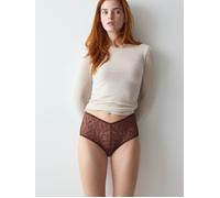 Slip TRIUMPH "Pretty Modal Maxi", Damen, Gr. L, braun (velvet chocolate), Jersey, Obermaterial: 72% Polyamid, 22% Elasthan, 6% Polyester, körpernah, Unterhosen Slip, atmungsaktiv und weich (75837705-L