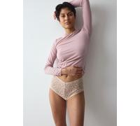 Slip TRIUMPH "Pretty Modal Maxi", Damen, Gr. M, beige, Jersey, Obermaterial: 72% Polyamid, 22% Elasthan, 6% Polyester, körpernah, Unterhosen Slip, atmungsaktiv und weich (34731264-M) beige