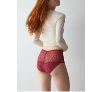 Slip TRIUMPH "Pretty Modal Maxi", Damen, Gr. S, rot (rot musk), Jersey, Obermaterial: 72% Polyamid, 22% Elasthan, 6% Polyester, körpernah, Unterhosen Slip, atmungsaktiv und weich (79958466-S) rot musk