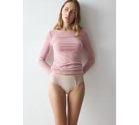 Slip TRIUMPH "Pretty Modal Tai", Damen, Gr. M, beige, Jersey, Obermaterial: 91% Modal, 9% Elasthan, Unterhosen Slip, atmungsaktiv und weich (91833136-M) beige