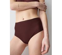 Slip TRIUMPH "Shape Smart Maxi", Damen, Gr. XL, braun (velvet chocolate), Microtouch, Obermaterial: 55% Elasthan, 45% Polyamid, körpernah, Unterhosen Slip, glättend und schmeichelnd (46099538-XL) velv
