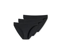 Slip UNCOVER BY SCHIESSER "Slip 3er Pack", Damen, Gr. 3XL, schwarz, Obermaterial: 95% Baumwolle CO. 5% Elasthan EL., Unterhosen Slip (10665237-XXXL) schwarz