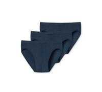 Slip UNCOVER BY SCHIESSER "Slip UNCOVER Cotton 3PACK Supermini 3er Pack", Herren, Gr. 3XL, blau (dunkelblau), Obermaterial: 95% Baumwolle CO. 5% Elasthan EL., Unterhosen Slip (84712626-XXXL) dunkelbla