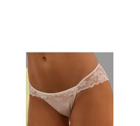 Slip VIVANCE "Julia", Damen, Gr. 40/42, beige (creme), Spitze, Obermaterial: 88% Polyamid, 12% Elasthan, Unterhosen Slip, aus zarter Jacquardspitze mit edlem Accessoire (53567412-40) creme