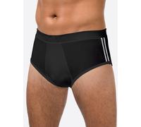 Slip WÄSCHEPUR, Herren, Gr. 6, 3 Stk., schwarz, 93% Baumwolle, 7% Elasthan, Unterhosen Slip (35057809-6) schwarz