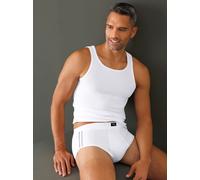 Slip WÄSCHEPUR, Herren, Gr. 9, 3 Stk., weiß, 93% Baumwolle, 7% Elasthan, Unterhosen Slip (26457663-9) weiß