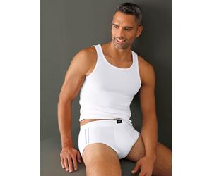 Slip WÄSCHEPUR, Herren, Gr. 9, 3 Stk., weiß, 93% Baumwolle, 7% Elasthan, Unterhosen Slip (26457663-9) weiß